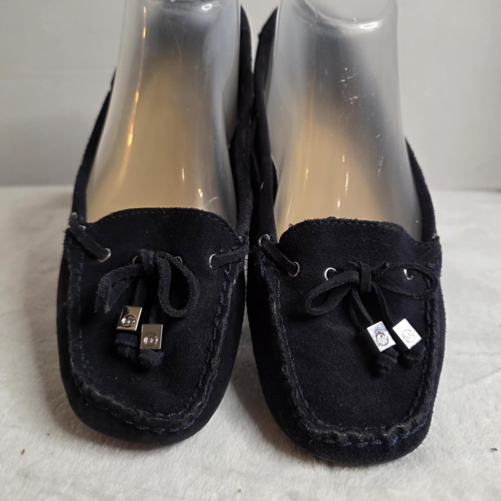 Michael Kors Sutton Black Suede Leather Slip-On‎ Moccasin's Size 8.5